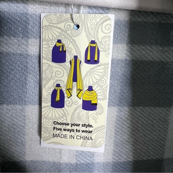 Seven Islands Cardigan Women One Size Draped Shawl Sweater Gray Open Front B18 - Picture 3 of 6